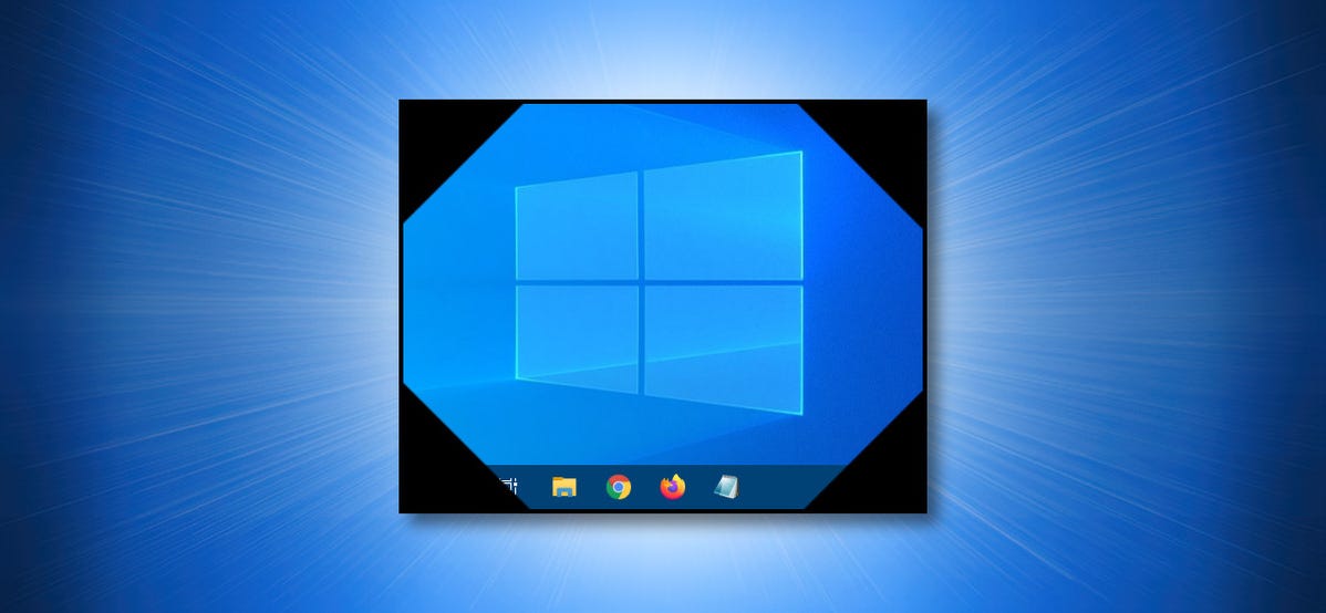 Desktop Windows 10 yang Dilambangkan dengan Latar Belakang Biru