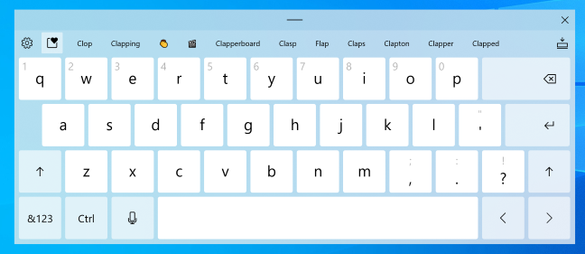 Pembaruan desain keyboard sentuh Windows 10