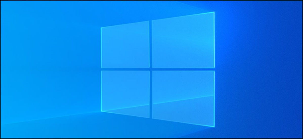 Logo gambar latar belakang terang Windows 10.