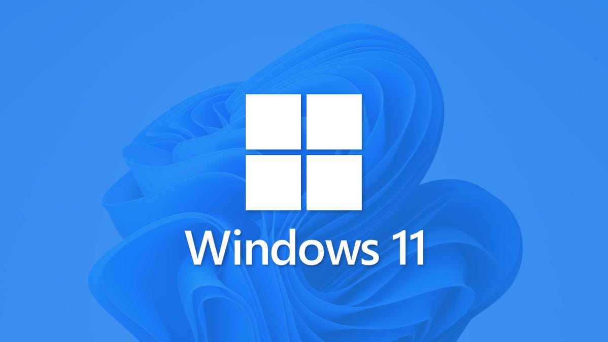 Logo Windows 11 dengan Wallpaper