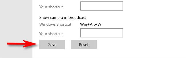 Di Pengaturan Windows, klik "Simpan."