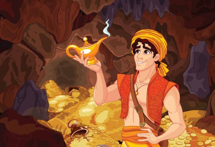 Kisah Terkenal Aladdin dan Lampu Ajaib untuk Anak-Anak