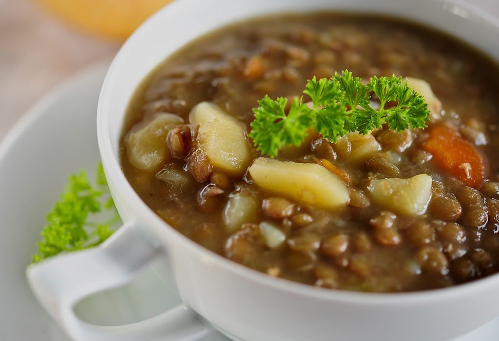 Sup Lentil dan Sayuran