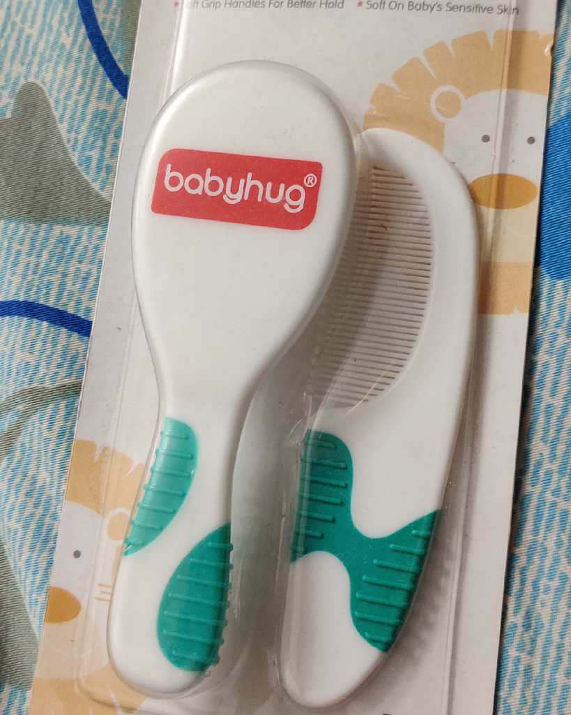 Babyhug Brush &amp; Comb Set – Set Premium untuk Rambut Bayi Sensitif