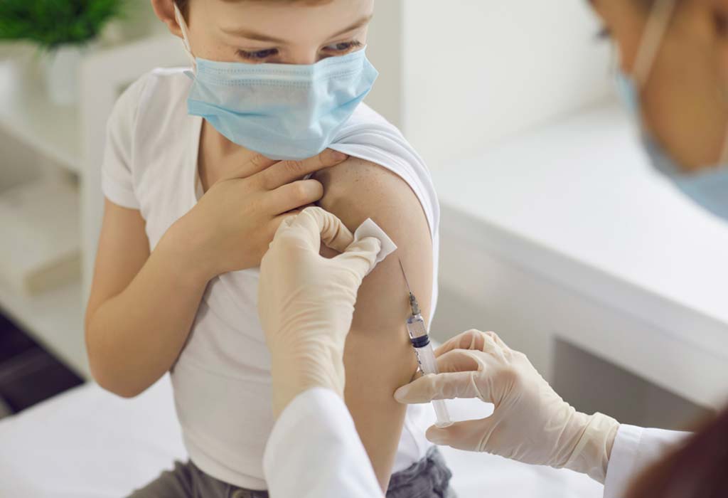 representasi gambar anak yang mengambil vaksin COVID-19