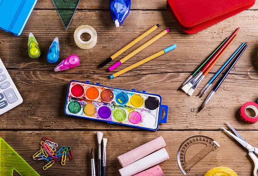 perlengkapan seni dan lukis untuk anak-anak