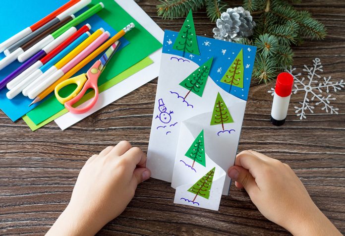 15 Mudah Membuat Ide Kartu Natal Untuk Anak-Anak