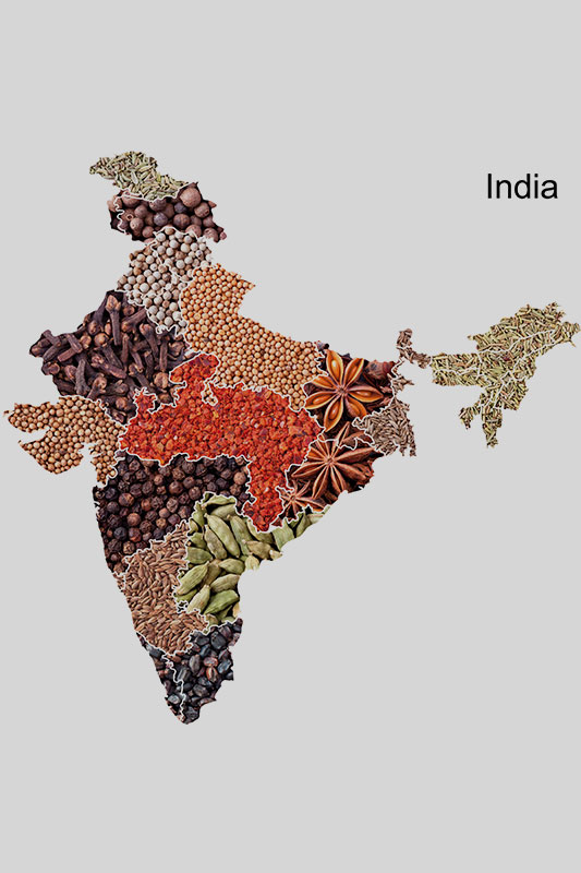 Peta rempah-rempah India