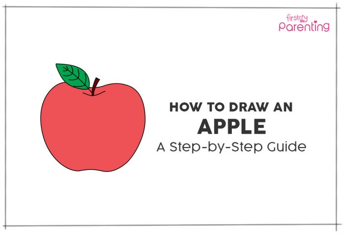 Bagaimana Menggambar Apel untuk Anak-Anak