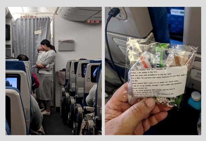 Ibu Baru Ini Memberi Penumpang Pesawatnya Peringatan Lucu Tentang Memiliki Bayi di Pesawat