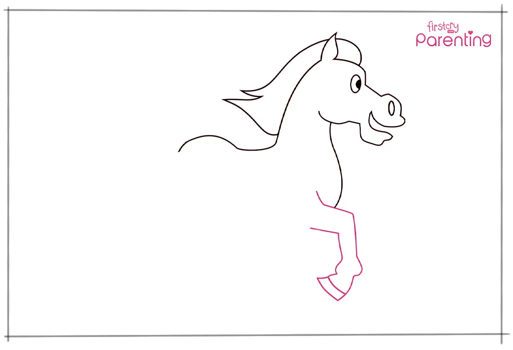 cara menggambar kuda untuk anak-anak