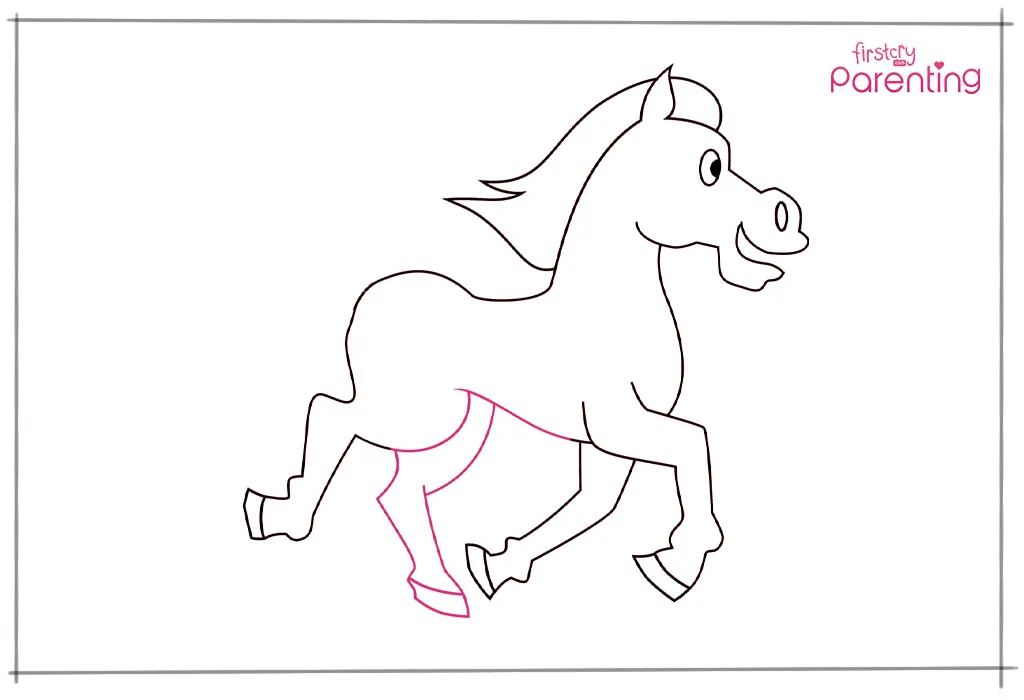 cara menggambar kuda