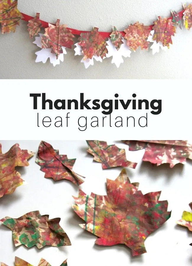 Thanksgiving Leaf Garland untuk Anak-anak