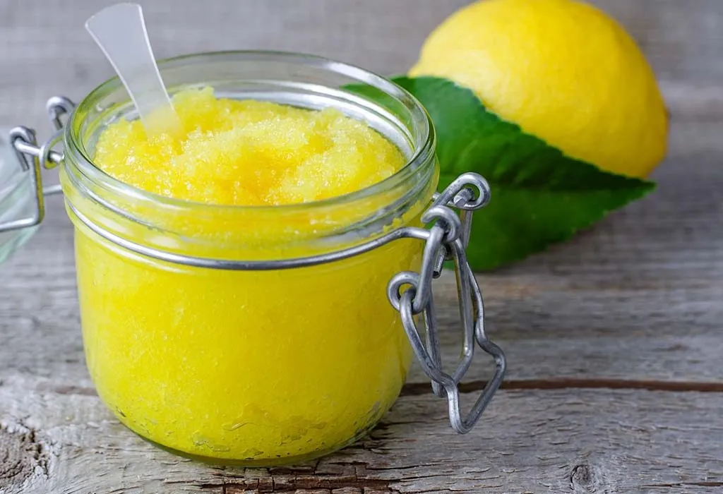 lemon dan gula adalah kombinasi pengelupasan kulit yang sempurna