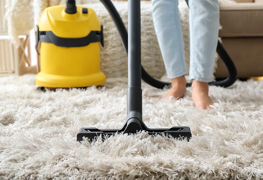 cara membersihkan karpet