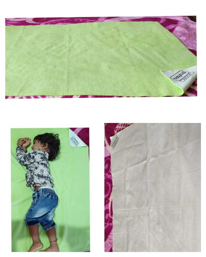 Ulasan Babyhug Green Smart Dry Baby Bed Protector Sheet
