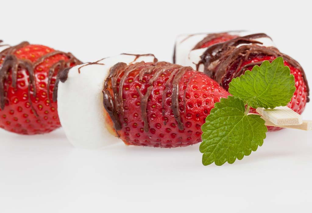 Kebab Dessert Coklat-Strawberry