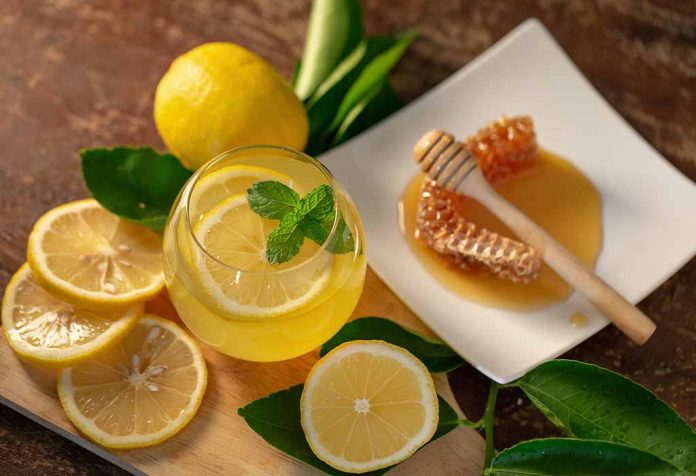 Serbet Lemon Mint Menggunakan Resep Madu