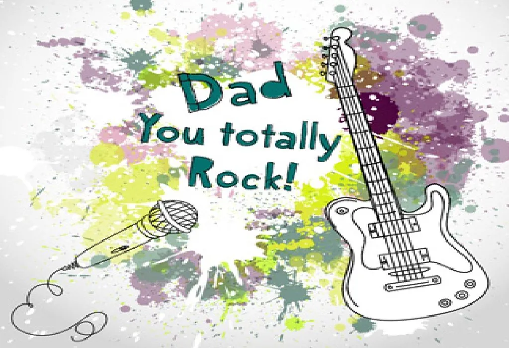 Ayah kamu benar-benar rock
