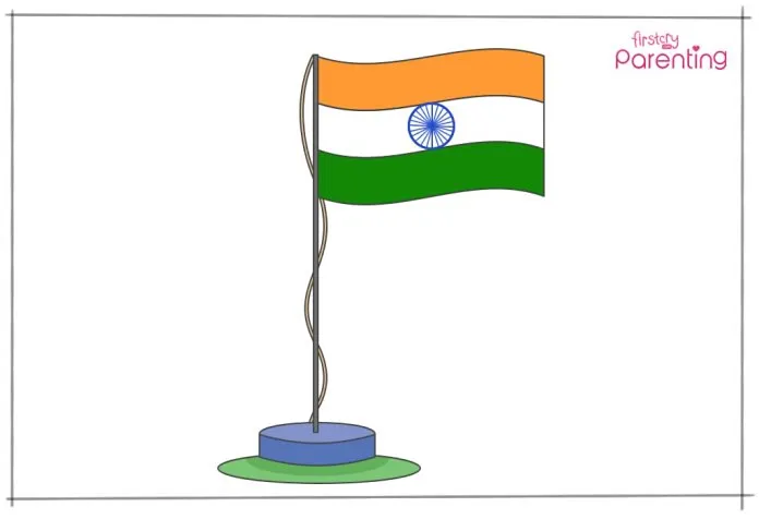 Cara Menggambar Bendera Nasional India