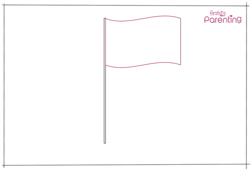 cara menggambar bendera negara